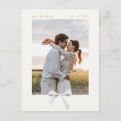 Eenvoudige chique lintboog | Off White Sla de datu Briefkaart (Voorkant)