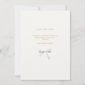 Eenvoudige chique lintboog | Off White Sla de datu Kaart (Achterkant)