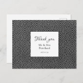 Eenvoudige chique Marokkaanse bruiloft dank u Briefkaart (Voorkant / Achterkant)