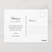 Eenvoudige chique Marokkaanse bruiloft dank u Briefkaart (Achterkant)