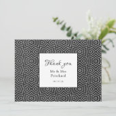 Eenvoudige chique Marokkaanse dank u Bedankkaart (Staand voorkant)