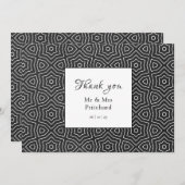 Eenvoudige chique Marokkaanse dank u Bedankkaart (Voorkant / Achterkant)