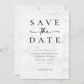 Eenvoudige chique moderne typografie bruiloft save the date (Voorkant)