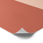 Eenvoudige chique perzikboog Gelukkig ooit na Welk Poster (Hoek)