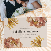 Eenvoudige chique rustieke bloemenfoto bruiloft