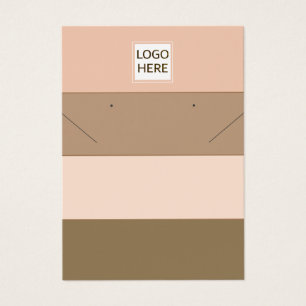 Eenvoudige chique streep oorbellen Ketting display Visitekaartje