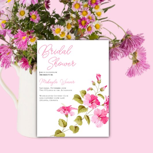 Eenvoudige chique wilde bloemen script vrijgezelle kaart