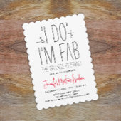 Eenvoudige chique zwart-wit echtscheidingsfeest ty kaart