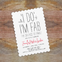 Eenvoudige chique zwart-wit echtscheidingsfeest ty