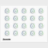 Eenvoudige Chiropractor Logo Sticker (Vel)