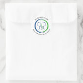 Eenvoudige Chiropractor Logo Sticker (Tas)