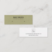 EENVOUDIGE CHISCHE KRAFT RUSTIC STUD EARRING DISPL MINI VISITEKAARTJE (Voorkant / Achterkant)