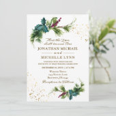 Eenvoudige Christelijke bruiloft met goudpulsen Kaart (Staand voorkant)