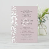 Eenvoudige Christelijke bruiloft met witte ketting Kaart (Staand voorkant)