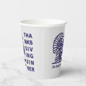 Eenvoudige Christelijke THANKSGIVING DINNER Papieren Bekers (Rechts)