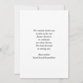 EENVOUDIGE CHURCH SERVICES | Jesus is Risen Kaart (Achterkant)