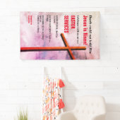 EENVOUDIGE CHURCH SERVICES | Jesus is Risen Spandoek (Insitu)