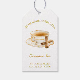 Eenvoudige Cinnamon Tea Hang Label Cadeaulabel