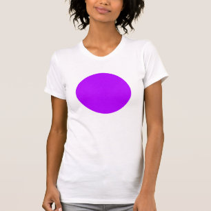 Eenvoudige cirkel - blauw Paars T-shirt