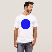 Eenvoudige cirkel - blauw t-shirt (Voorkant volledig)