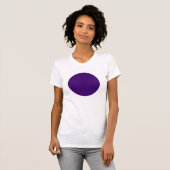Eenvoudige cirkel - diep Paars T-shirt (Voorkant volledig)