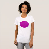 Eenvoudige cirkel - Diep Violet T-shirt (Voorkant volledig)