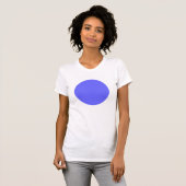 Eenvoudige cirkel - elektrisch blauw t-shirt (Voorkant volledig)