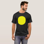 Eenvoudige cirkel - geel t-shirt (Voorkant volledig)