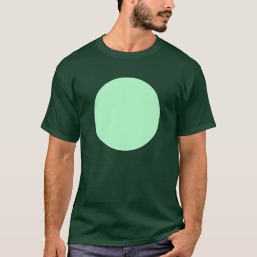Eenvoudige cirkel - Ghost Green T-shirt (Voorkant)