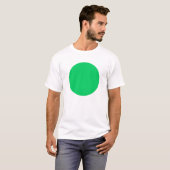 Eenvoudige cirkel - lichtgroen t-shirt (Voorkant volledig)