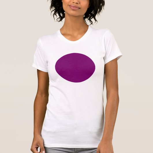 Eenvoudige cirkel - plum t-shirt (Voorkant)