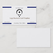 Eenvoudige cirkels in Logo met zwarte cirkel Visitekaartje (Voorkant / Achterkant)