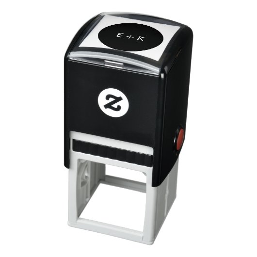 Eenvoudige cirkelvormig monogram stempel (Product)