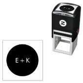 Eenvoudige cirkelvormig monogram stempel (In situ)