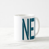 Eenvoudige citaten Mok - Nee Funny Typography Gift (Voorkant rechts)