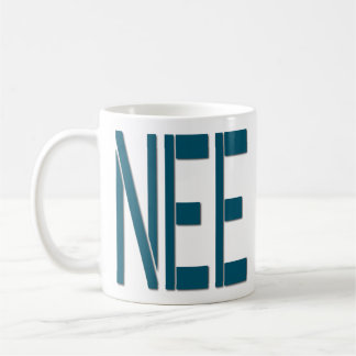 Eenvoudige citaten Mok - Nee Funny Typography Gift