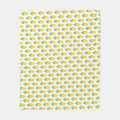 Eenvoudige citroenen fleece deken (Voorkant)