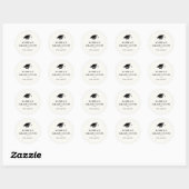 Eenvoudige Classic Afstuderen Envelope Seal Ronde Sticker (Vel)