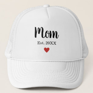 Eenvoudige Classic Chic Schattigee moeder Est Jaar Trucker Pet