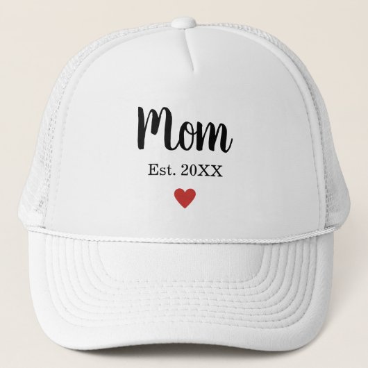 Eenvoudige Classic Chic Schattigee moeder Est Jaar Trucker Pet (Voorkant)