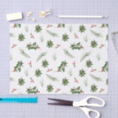 Eenvoudige 'Classic Holly Berry' Waterverf kerst Tissuepapier (Craft)