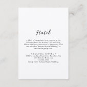 Eenvoudige Classic Kraft Hotel Enclosure Kaart (Voorkant)