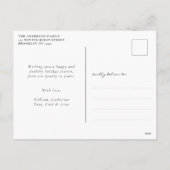 Eenvoudige Classic Minimal Merry Christmas Red 3 F Feestdagenkaart (Achterkant)