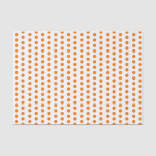 Eenvoudige Classic Oranje Polka Dots tissue papier