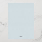 Eenvoudige Classy 60th Wedding Jubileum Party Folie Uitnodiging (Achterkant)