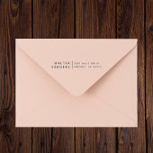 Eenvoudige Classy Aangepaste Naam & Terugkeeradres Rubberstempel