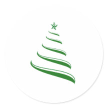 Eenvoudige Classy Green Ribbon Kerstboom