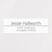 Eenvoudige Classy waterdichte adres / andere info Labels (Design 2)
