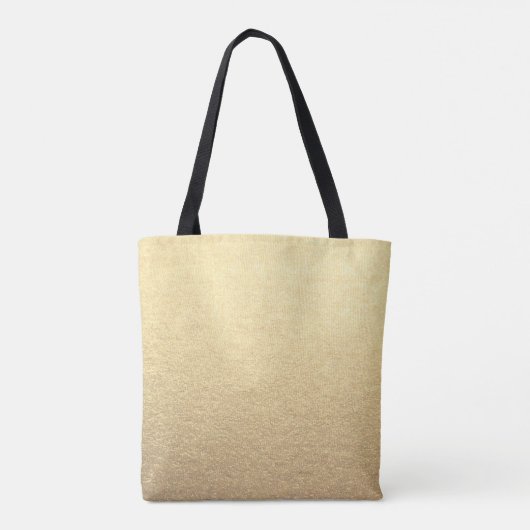 Eenvoudige Clean Gold Business Custom Logo Tote Bag (Achterkant)