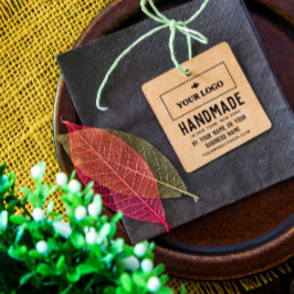 Eenvoudige Clean Vintage Uiterlijk Handgemaakt Uw  Rubberstempel